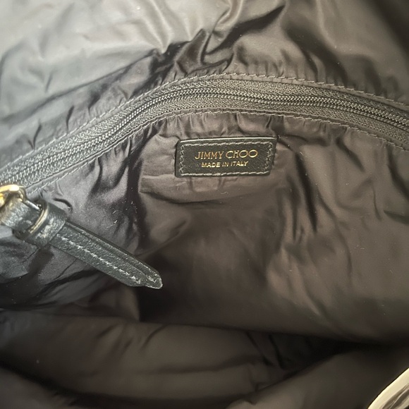 Jimmy Choo Candice Caulisse Nylon/Leather Bag- New - Picture 6 of 15